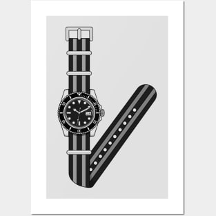 Diver's Watch on NAto Posters and Art